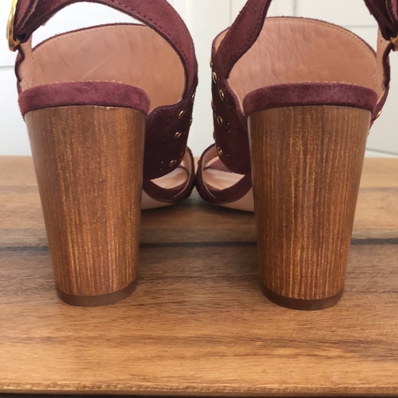 New J. Crew Made in Italy Leather Block heel Sandals. - Picture 11 of 17